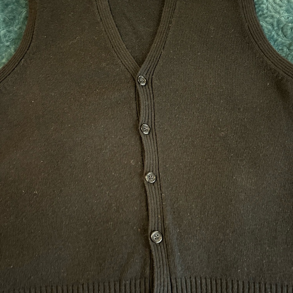 Classic Calvin Klein Charcoal Knit Vest. New, without tag.